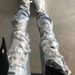 Rhinestone-Embellished Slim Fit Ripped Denim Pants Stretch Comfort Glow-Up Distressed Jeans for Men M-XXL_mkmklike.com