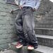 Men's Clothing Men's High-Waisted Straight Leg Jeans Style Washed Distressed Star Patch Loose Fit For Formal & Casual_mkmklike.com