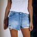 Women's Casual Stylish Denim Shorts New Style_mkmklike.com
