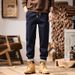 Men's Slim Tapered Jeans – Vintage Washed Denim Pants With Urban Street Style & Comfort Fit_mkmklike.com