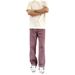 Small Stature Appears Tall, Explosive High Street Vibe, American Style Absolute Purple Jeans, Niche Straight Leg Pants,_mkmklike.com