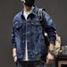 Men's Clothing Washed Loose Versatile Retro Denim Jacket_mkmklike.com