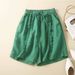 Women's Clothing retro literary wood ear edge cotton and linen wide-leg pants _mkmklike.com