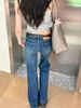 Women's Clothing Vintage Blue Low-Rise Flared Jeans – Stretch Bootcut Denim With Retro Wash (XS-XL)_mkmklike.com