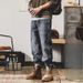American Heavy Retro Tooling Pants Men's Spring And Autumn 2026 Jeans Men's Straight Loose Casual Pants Hip Hop_mkmklike.com