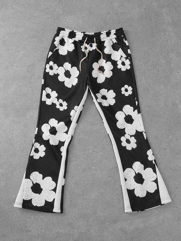 Men's Clothing Men's Printed Drawstring Elastic Waist Sweatpants_mkmklike.com