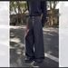 Men's Clothing Flared Jeans Trendy Hip Hop Wide Leg Floor Length Trousers Mid Waist Cotton Black Light Blue_mkmklike.com