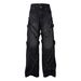 Men's Clothing High Street Washed Distressed Stitching Cat Whisker Jeans Unisex Fashion Brand Loose Wide Leg Straight Trousers_mkmklike.com