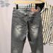 Men's Slim Straight Gray Jeans | Classic Fit With Signature Leather Patch | Comfort Stretch Denim For Everyday Wear_mkmklike.com