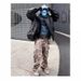 Parisian Style Men's Camouflage Cargo Pants High Street Fashion European American Tree Branch Print Jeans_mkmklike.com