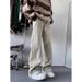 Men's Yellow Mud Jeans Straight Leg Loose Fit Wide Leg Casual Long Pants American High Street Style Trendy Versatile Washed Retro_mkmklike.com