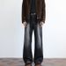 Men's Vintage Washed Denim Pants - Oversized Straight-Leg High Street Trousers (Black/Distressed, S-2XL)_mkmklike.com