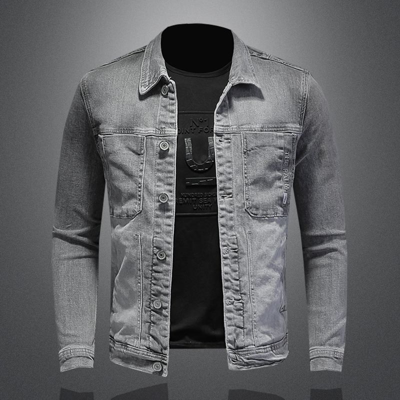 Men's Classic Denim Men's Youth Street Cool Jacket, Trendy Lapel, Spring And Autumn New Style_mkmklike.com