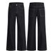 LKTM Men's Retro Raw Denim a Line Jeans Slimming Floor Length Pants Basic Versatile_mkmklike.com