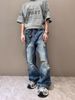 American High Street Cleanfit Washed Ripped Jeans Men's And Women's Summer Thin Retro Straight Micro-pull Vibe Pants_mkmklike.com