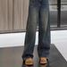 Fashionable Retro Straight-leg Jeans For Women, 2025 Autumn And Winter New Style, Petite Narrow Version, High-waisted,_mkmklike.com
