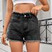 Women's Clothing Washed Hot Girl Raw Edge Denim Shorts Hot Pants Trend_mkmklike.com