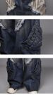 Wasteland Style Old Retro Ripped Jeans Women's Autumn American Design Sense Loose Drape Straight Wide-leg Pants_mkmklike.com