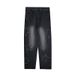 Men's Trendy Star Embroidered Jeans Loose Straight Leg Wide Leg High Street American Retro Style Trousers_mkmklike.com