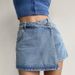High-Waisted Korean Style Denim Mini Skirt For Women With Side Buckle And Irregular Panel Perfect For Summer_mkmklike.com