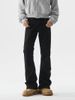Men's Simple Loose Straight Leg Jeans Trousers_mkmklike.com