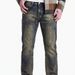 Men's Street Hip Hop Washed Denim Jeans Heavyweight Loose Fit Ripped Motorcycle Straight Leg Pants Style_mkmklike.com