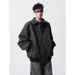 American Style Brown Vintage PU Men Spring Autumn New Trendy Brand High-end Cool Jacket Leather Coat_mkmklike.com