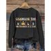 Women's Clothing round neck printed sweatshirts spring and autumn hot selling casual all match long sleeved men's and women's tops_mkmklike.com