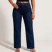Women's Relaxed Fit Vintage Jeans - Mid-Rise Straight Leg Denim Pants With Zip Fly, Dark Blue/Light Blue In Long/Regular/Short Lengths_mkmklike.com