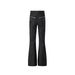 Men's Flared Stacked Raw Denim Jeans Narrow Width Embroidered Specially Formulated Flattering Versatile Workwear_mkmklike.com