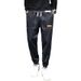 Men's Loose Fit Cargo Jogger Pants - Summer Lightweight Stretch Denim With Adjustable Drawstring Waist & Multiple Pockets_mkmklike.com
