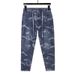 Large Size Men's Spring And Summer New Camouflage Jeans Men's Trendy Brand Multi-functional Drawstring Waist Small Straight Jeans Men_mkmklike.com