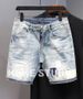 Straight Male Denim Shorts Ripped Jorts Distressed Retro Baggy Men's Short Jeans Pants Fitted Designer Y2k With Vintage 28-36 Size_mkmklike.com