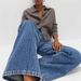 High Stretch High Waisted Wide Leg Jeans Women's Slimming Retro Washed Denim Spring/Autumn Regular Fit England Style Fashion_mkmklike.com