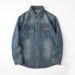Men's Clothing Autumn New Loose Washed Old Denim Shirt Men's Long Sleeved Shirt Jacquard Jacket_mkmklike.com