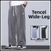 Men's Tencel Denim Jeans Ultra Thin Ice Silk Casual Pants Summer Straight Leg Loose Wide Leg Floor Length_mkmklike.com