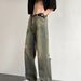 Men's Clothing Men's Jeans Spring And Summer Retro High Street Ripped Pants Loose Design Niche Wide Leg Pants_mkmklike.com