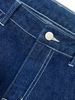 Streetwear Low-Rise Men's Jeans - Baggy Washed Denim Pants With Relaxed Fit & Vintage Stitching (S-XXL, Dark Blue)_mkmklike.com