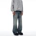 Men's Clothing & Archer0603 & Autumn New American Retro Washed Trendy Brand Vibe Slim Fit Flared Distressed Jeans Men_mkmklike.com
