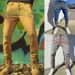 Men's Jeans Popular Hot Diamond Small Straight Pants Trousers Trendy Men's Personality Versatile Men's Clothing_mkmklike.com
