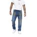 "Men's Paint-Splatter Jeans – Distressed Straight-Leg Denim Pants With Artistic Wash, Streetwear & Casual Wear, High Elastic Comfort Fit"_mkmklike.com