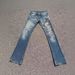 American High Street Retro Blue Printed Flared Jeans For Men, Slimming And Leg-lengthening, Trendy Brand Ins Pants_mkmklike.com