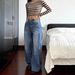 Blue Women's Curved Scimitar Casual Trousers Trendy Polyester Cotton Blend Regular Fit For Spring/Autumn Summer Winter_mkmklike.com
