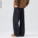 Men's Japanese Vintage Washed Straight Leg Jeans – Relaxed Wide Fit, Heavyweight Denim, Winter Blue (Sizes 28-38)_mkmklike.com