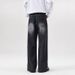 Women's Clothing Four Seasons Running Style A Type Straight Jeans Men's Fashion Brand Loose Wide Leg Mopping Long Pants_mkmklike.com
