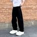 New Jacquard Full Print Jeans Men's Loose Straight Washed Casual Versatile Pants_mkmklike.com