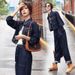 Hong Kong Style INS Workwear Denim For Women 2023 Spring And Autumn New Casual High-End Two-Piece Set_mkmklike.com