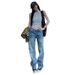 Women's Clothing Light Wash Straight Leg Jeans For Women – High Waist, Relaxed Fit, Stretchy Comfort (XS-XL, Classic Blue Shades)_mkmklike.com