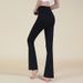 New High-Waisted Yoga Slimming Hip-Lifting Dance Pilates Leggings Elegant Fashion Sports Flared Pants_mkmklike.com