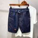 Men's Clothing Thin Stretch Denim Shorts Loose Cropped Pants Shorts_mkmklike.com